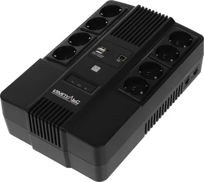 ИБП Импульс МАСТЕР 800 (MT80107), 800 ВА/480 Вт, 8×Schuko, USB, LED