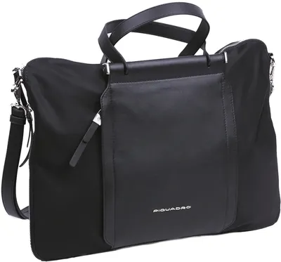Сумка для ноутбука PIQUADRO Lyra CA4021W92T/N, 15.6", нейлон/кожа, черная