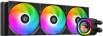 СЖО ID-Cooling FX360 LCD, 360 мм, 3×120 мм, ARGB, TDP 350 Вт