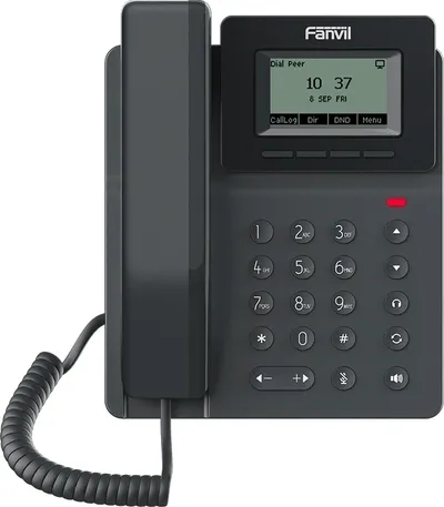 IP-телефон FANVIL V50P, 2 SIP-линии, LCD 2,3" 132×64, 2×FE, PoE