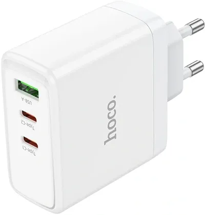 Зарядное устройство HOCO N30 Glory, 65 Вт, 2×USB-C + 1×USB-A, PD+QC, GaN