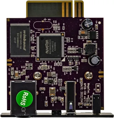 SNMP-адаптер Powercom DS807, 10/100 Мбит/с, 1 порт, Internal NetAgent, USB