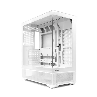 Корпус Ginzzu GL740, ATX/EATX, белый, боковое окно