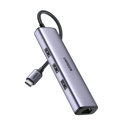 Док-станция UGREEN CM475-60600, Thunderbolt 3, 3×USB-A, Gigabit Ethernet