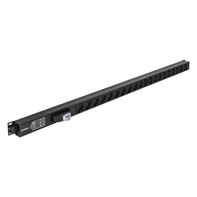 Блок розеток ExeGate EX300289RUS, 19", 1U, 10×C13, 10×Schuko, 16A