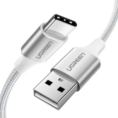 Кабель UGREEN US288 60131, USB-A — USB-C, USB 2.0, 1 м, белый