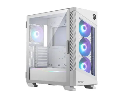 Корпус MSI MPG VELOX 100R White, Midi Tower, ATX, 4×120 мм ARGB