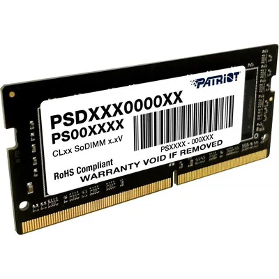 Модуль памяти Patriot Signature PSD44G266681S, DDR4 SO-DIMM, 4 ГБ, 2666 МГц, CL19