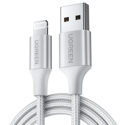 Кабель UGREEN US199 (60161) Lightning — USB-A 2.0, 1 м, MFi