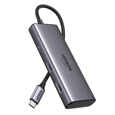 Док-станция UGREEN CM498 15852, USB-C, 2×HDMI, 2×USB-A, USB-C, 100 Вт