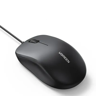 Мышь UGREEN MU007 90789, проводная, оптическая, 1200 dpi, USB-A, 1,5 м