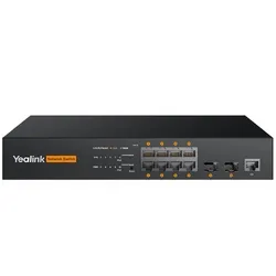 Коммутатор Yealink RCH80, L2+ managed, 8 портов PoE GE, PoE/PoE+ 130 Вт