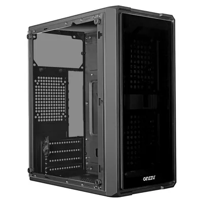 Корпус Ginzzu B175, стекло, 2×USB 2.0, ATX, 168×350×295 мм