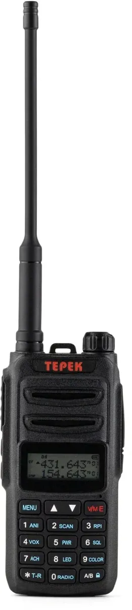 Рация ТЕРЕК РК-222, UHF 400–480 МГц, 502 канала, до 13 км, аккумулятор