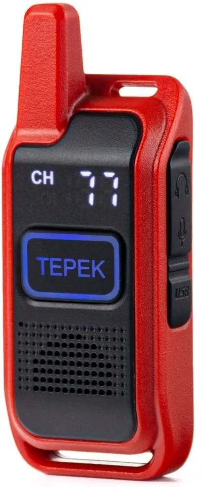 Рация ТЕРЕК СПОРТ КРАСНЫЙ, UHF 400–520 МГц, 199 каналов, до 3 км