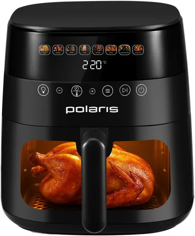 Аэрогриль Polaris PAF 6003W, 6 л, 1800 Вт, Wi-Fi IQ Home