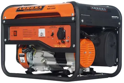 Генератор Aurora AGE 2500, 2,2 кВт, 220/12 В, бак 15 л, ручной запуск