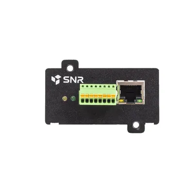 Модуль удалённого мониторинга SNR-SNMP-CARD-105-v2 для ИБП, Ethernet, SNMP, RS485
