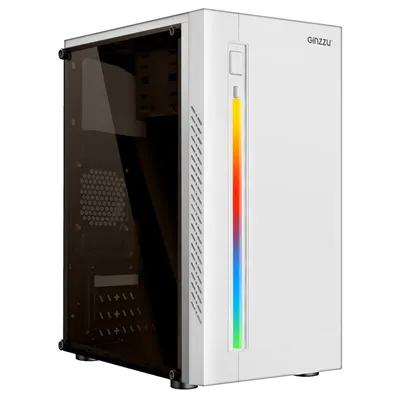 Хаб Ginzzu D390, 2×USB 2.0, белый