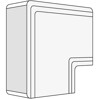 Угол плоский DKC 01742 NPAN, 120×40 мм, IP40, белый