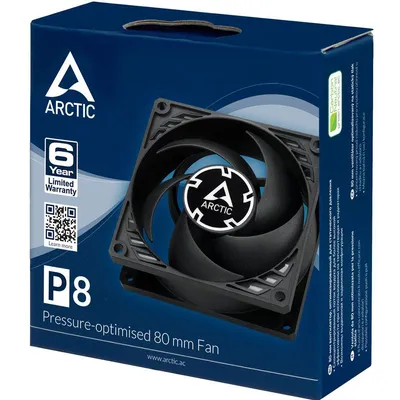Вентилятор Arctic P8, 80×80×25 мм, 3000 об/мин, 3-pin