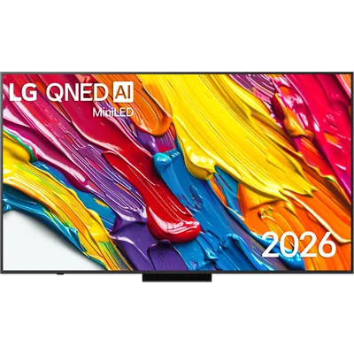 Телевизор LG 85QNED83B6A.ARUG, 85", 4K QNED MiniLED, 120 Гц, Smart TV webOS 26