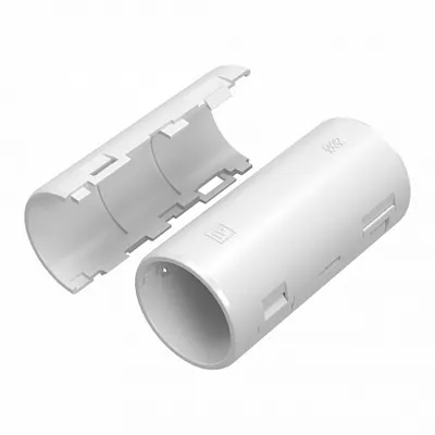 Муфта разборная Промрукав PR13.0420, d32 мм, АБС-пластик, IP40, белая
