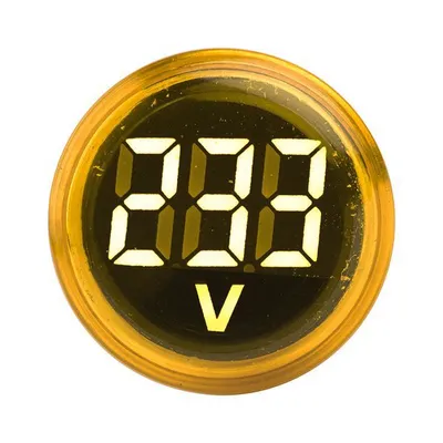 Индикатор напряжения EKF ed16-22vd-y, желтый, 22В DC