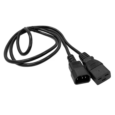 Шнур питания LANMASTER LAN-PP19/14-2.0-BK, IEC-320-C19 — C14, 2 м, 10 А, 220 В