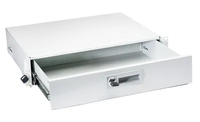 Ящик для документов Cabeus DRW-2U, 2U, 90×445×360 мм, 19", серый