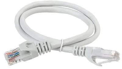 Патч-корд ITK PC01-C5EU-7M, Cat.5e U/UTP, 4 пары, 7 м, серый