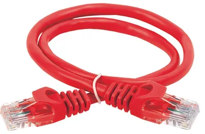 Патч-корд ITK PC04-C5EUL-5M, Cat.5e U/UTP, LSZH, 5 м, красный