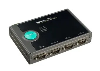 Преобразователь MOXA NPort 5450I-T, 4 порта RS-232/422/485, Ethernet 10/100, изоляция 2 кВ