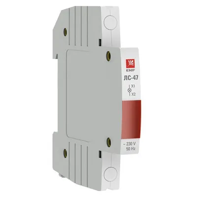 Лампа сигнальная EKF mdla-47-r-pro, красная, 230В, DIN