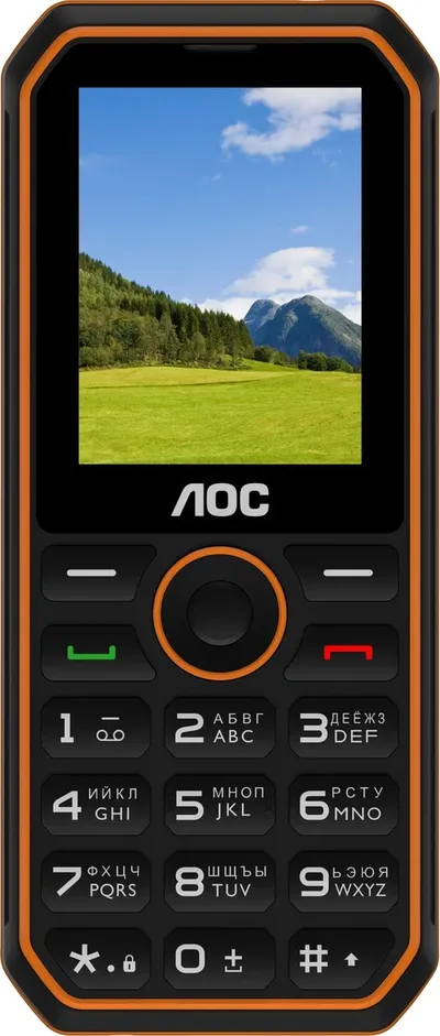 Мобильный телефон AOC 248 A, 2.4" 240x320, 2 SIM, GSM900/1800, USB-C
