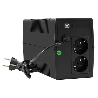 ИБП ExeGate EX299495RUS, Smart LB-500, 500 ВА/300 Вт, LCD, AVR, 2×Schuko, USB