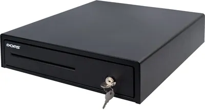 Ящик денежный Dors SYS-052823 CT40, 9 отделений, металл, черный