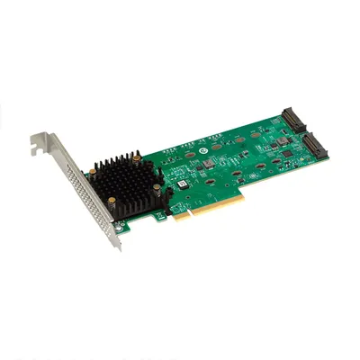 RAID-контроллер Broadcom 9540-2M2 SGL, PCIe 4.0 x8, Tri-Mode SATA/NVMe, 2x M.2