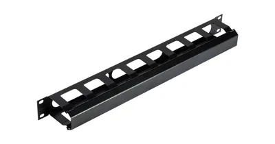 Кабельный органайзер NIKOMAX NMC-OK580C-1U-BK, 19", 1U, глубина колец 58 мм, сталь
