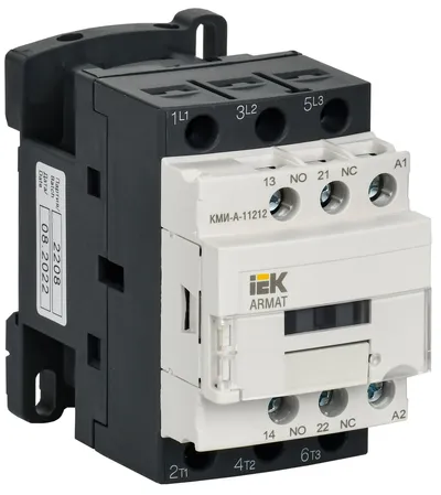 Контактор IEK AR-ACC-11-012-024-11 ARMAT КМИ-А-11212, 12 А, 24 В, 1NO/1NC