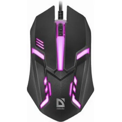 Мышь Defender Cyber MB-560L, проводная оптическая, USB, 1200 DPI, 3 кнопки, чёрная
