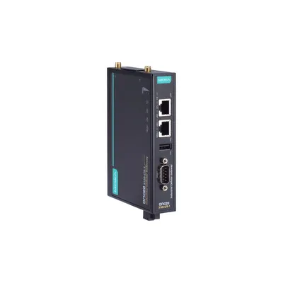 Модем MOXA OnCell 3120-LTE-1-EU, LTE, 2×SIM, 2×Ethernet, RS-232/422/485