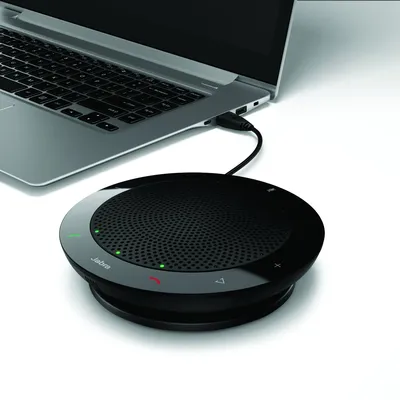 Спикерфон Jabra Speak 410 UC, USB 2.0, всенаправленный микрофон, черный