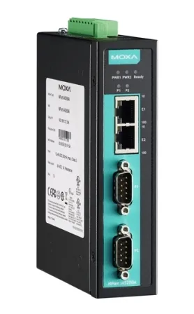 Преобразователь MOXA NPort IA5250AI, 2 порта RS-232/422/485 в Ethernet, изоляция 2 кВ