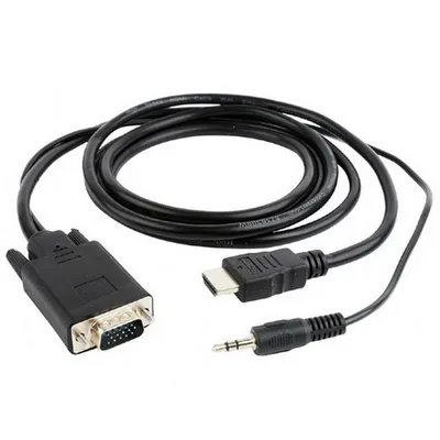 Кабель Cablexpert A-HDMI-VGA-03-6, HDMI — VGA + 3.5 Jack, 1.8 м, до 1920x1200