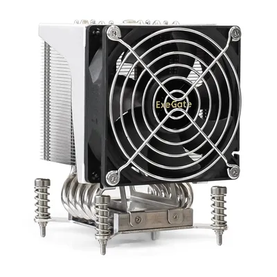 Exegate EX301390RUS Кулер ExeGate ESNK-P0051AP4.PWM.4U.1700.Cu (Al+Cu, 4U, 5 тепл. трубок, LGA1954/1851/1700, TDP 265W, Fan 92mm, PWM, 1300-3800RPM, 2 ball bearing, 4pin, 40db, на винтах, с термопасто