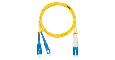 Патч-корд NIKOMAX NMF-PC2S2C2-SCU-LCU-002, одномодовый OS2 9/125, SC/UPC-LC/UPC, 2 м
