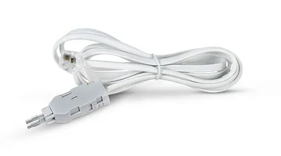 Шнур тестовый Cabeus TC-2-pin-6P2C, 2-контактный, 1,5 м