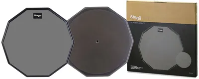 Пэд STAGG TD-12R, настольный тренировочный, 12", 10-гранный, резина