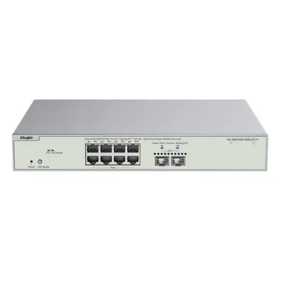 Коммутатор управляемый Ruijie/Reyee RG-NBS3300-8MG2XS-P, 8×2.5G PoE+, 2×SFP+
